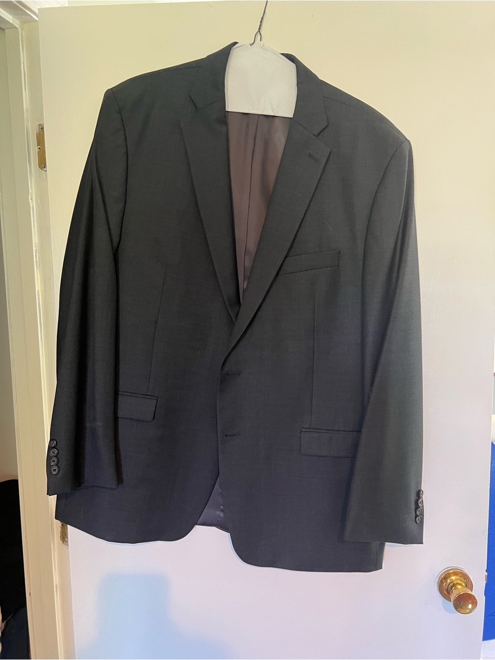Lauren Ralph Lauren Men's Charcoal Two-Button Suit Jacket